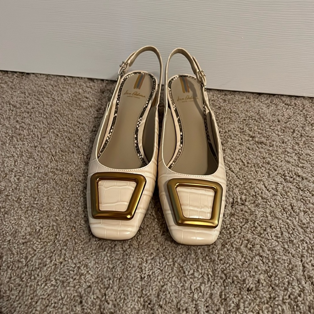 Sam Edelman crocodile kitten heel